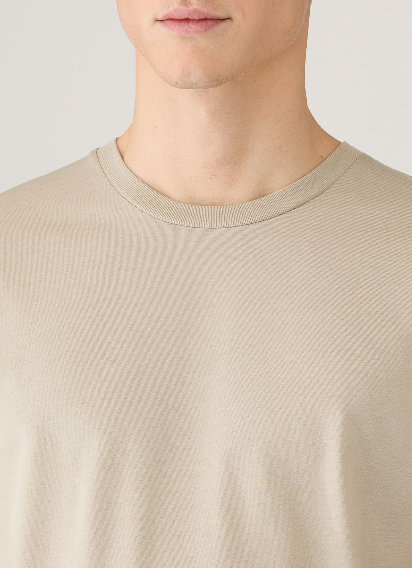 Mens Riviera Midweight Tshirt In Ash Mtsh0007R Gyfi