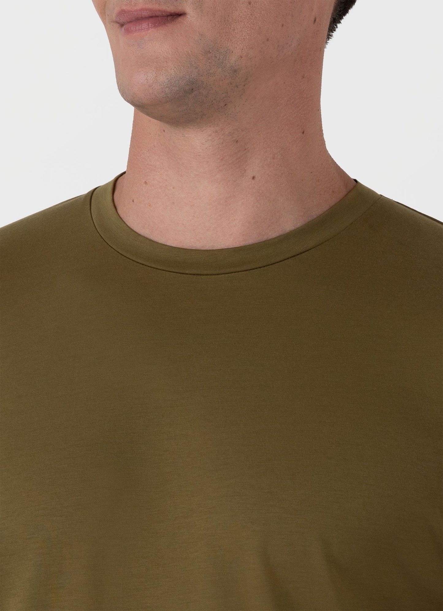 Mens Riviera Midweight Tshirt In Olive Green Mtsh0007S Gnia