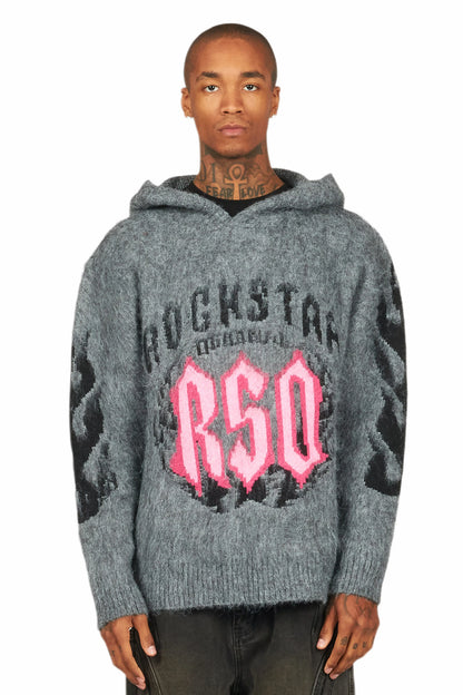 Boaz Heather Grey Graphic Hoodie