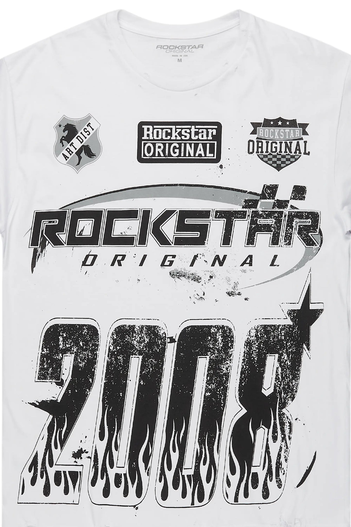 Amos White Graphic T-Shirt