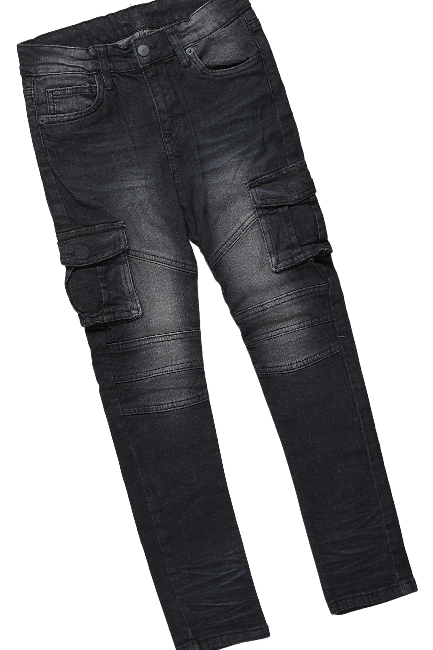 Boys Acco Grey  T-Shirt/Cargo Skinny Jean Set