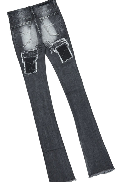 Banyan White T-Shirt & Camden Super Stacked Flare Jean Bundle