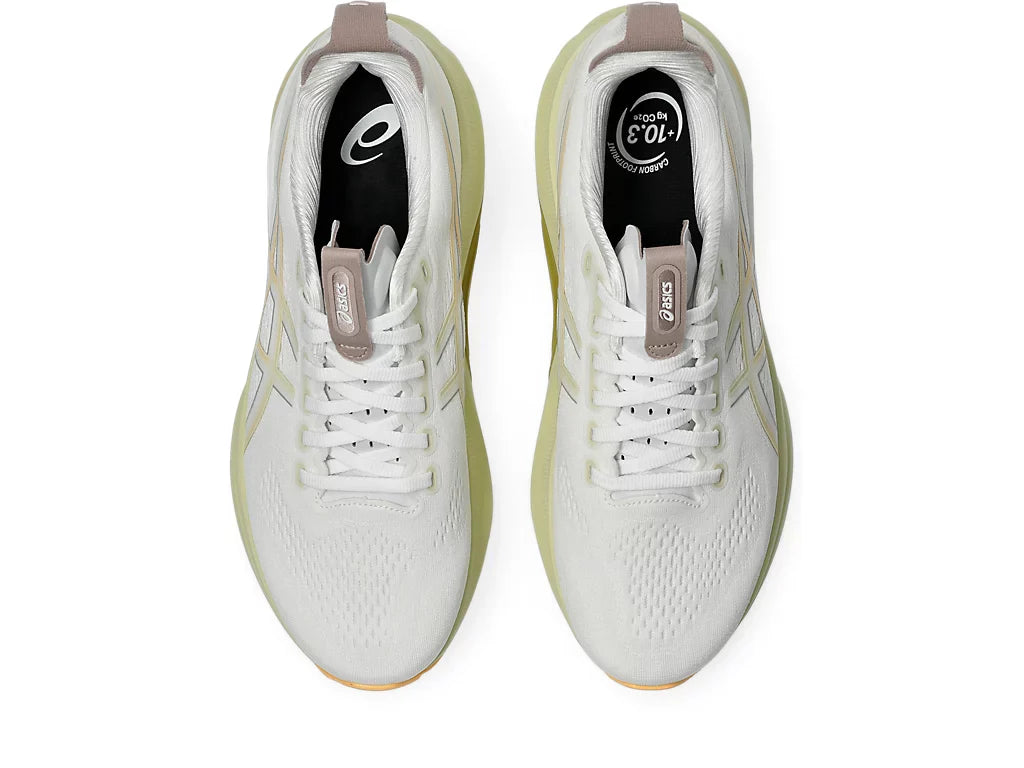 Asics Mens Gel Kayano 32 Extra Wide- White/Orange Glow