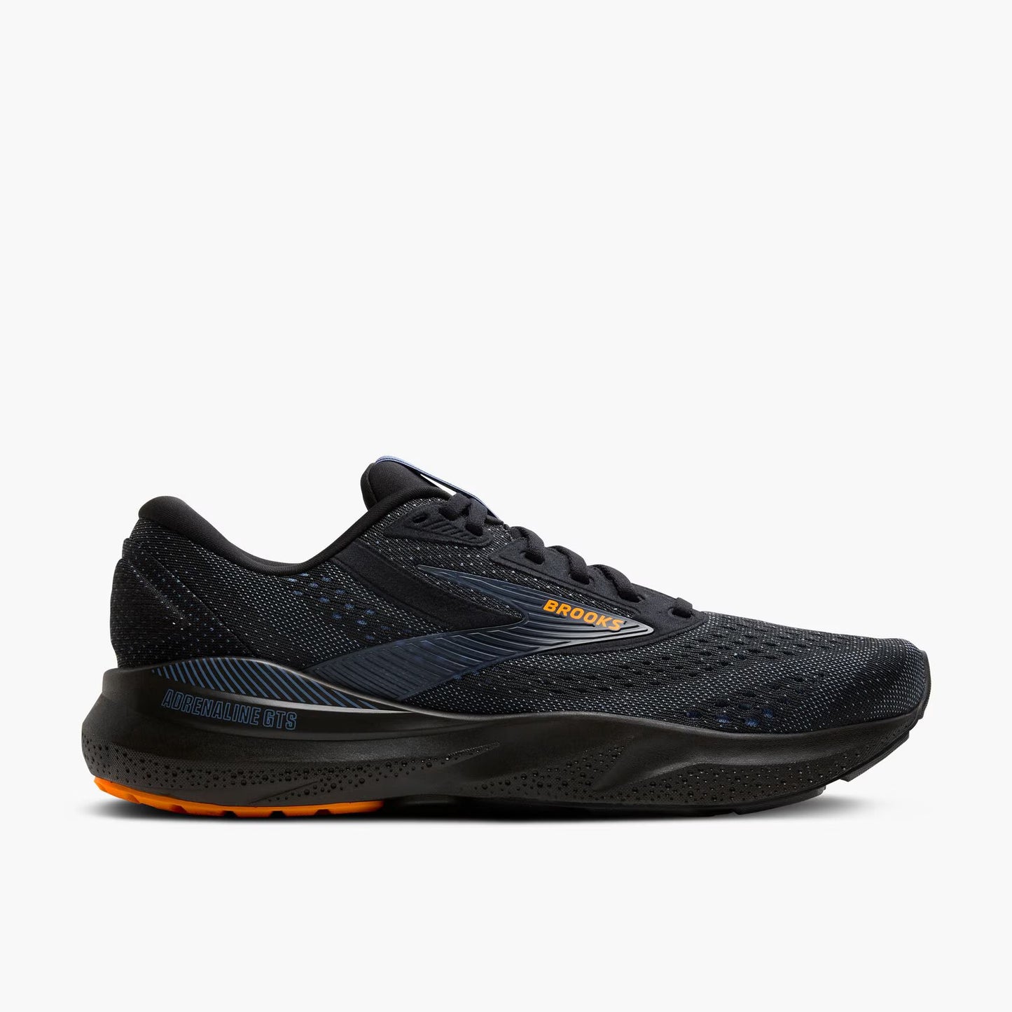 Brooks Men's Adrenaline GTS 24 - Black/Country Blue/Orange