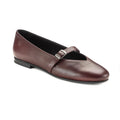 1598 - Bordo Leather Teens Dressy Strap Shoe