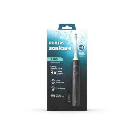 *PHILIPS SONICARE ELECTRIC TOOTHBRUSH SERIES 2100 BLACK 1 PACK