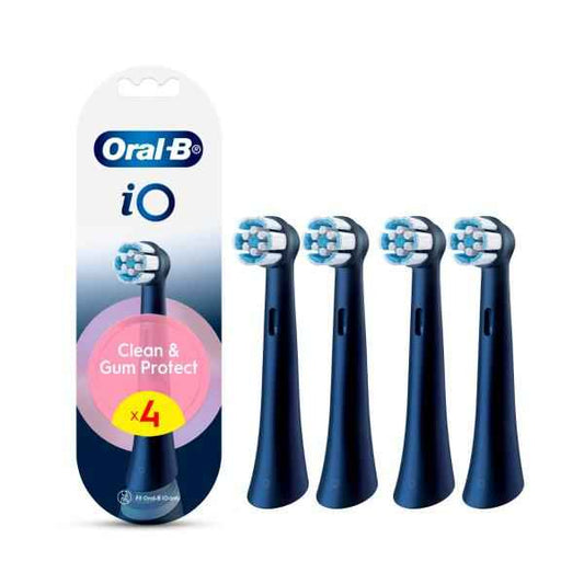*ORAL B IO CLEAN & GUM PROTECT SENSITIVE BLACK REFILL BRUSH HEADS 4 PACK