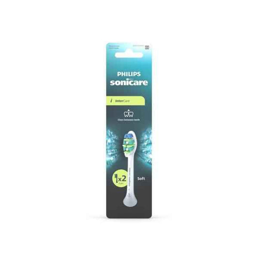 *PHILIPS SONICARE INTERCARE REFILL BRUSH HEADS WHITE 2 PACK