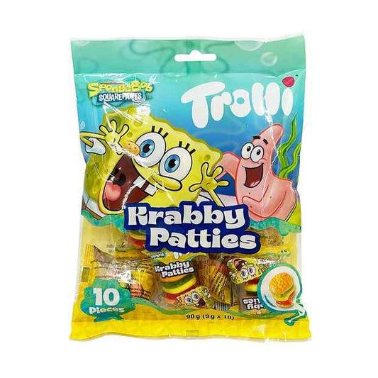 10 Piece Trolli SpongeBob SquarePants Krabby Patties 90g