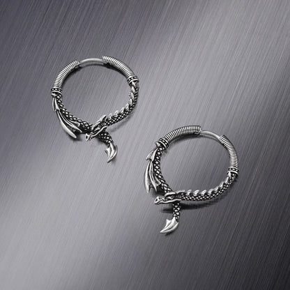 OUROBOROS DRAGON EARRINGS