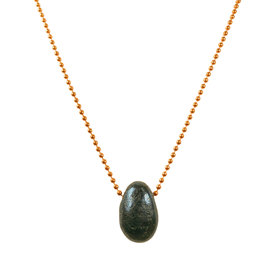 Covellite with Copper Ball Chain Necklace
