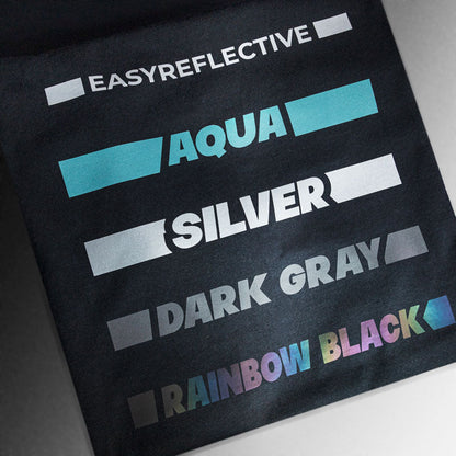 20" Rainbow Black Siser EasyReflective Heat Transfer Vinyl (HTV)