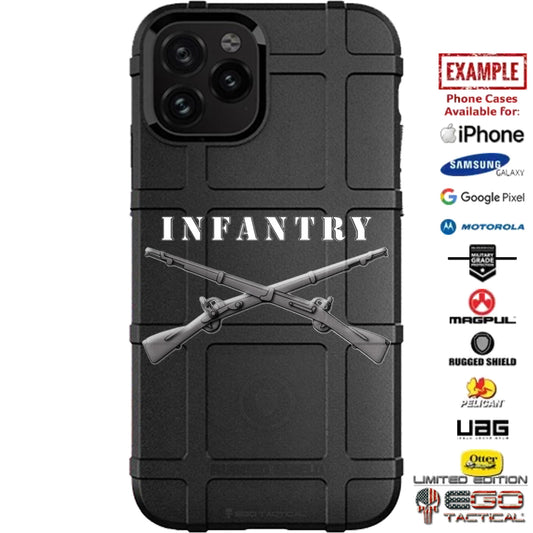 US Army Infantry Pin Custom Printed Case Design for Apple, Samsung, Google & Motorola Phone Models