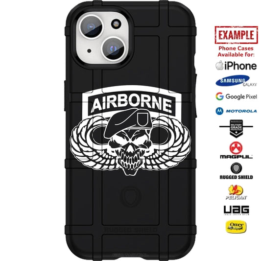 U.S. Army Airborne Division Patch Custom Printed Case Design for Apple, Samsung, Google & Motorola Phone Models