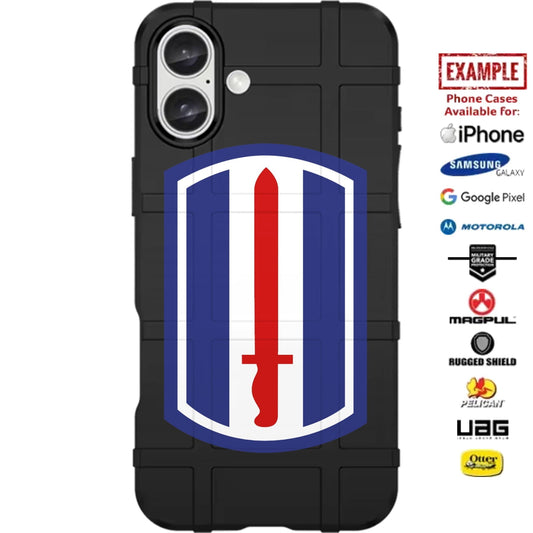 U.S. Army 193rd Infantry Brigade Patch Custom Printed Case Design for Apple, Samsung, Google & Motorola Phone Models