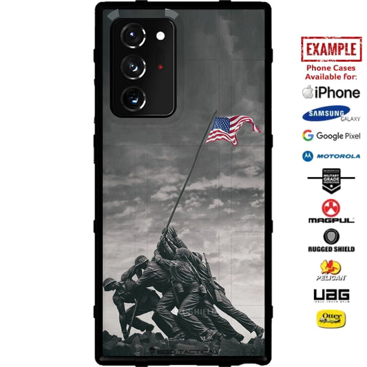 World War 2 Iwo Jima Memorial Custom Printed Case Design for Apple, Samsung, Google & Motorola Phone Models