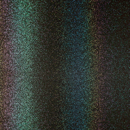 12" Rainbow Black - Siser Glitter Easy Puff Heat Transfer Vinyl