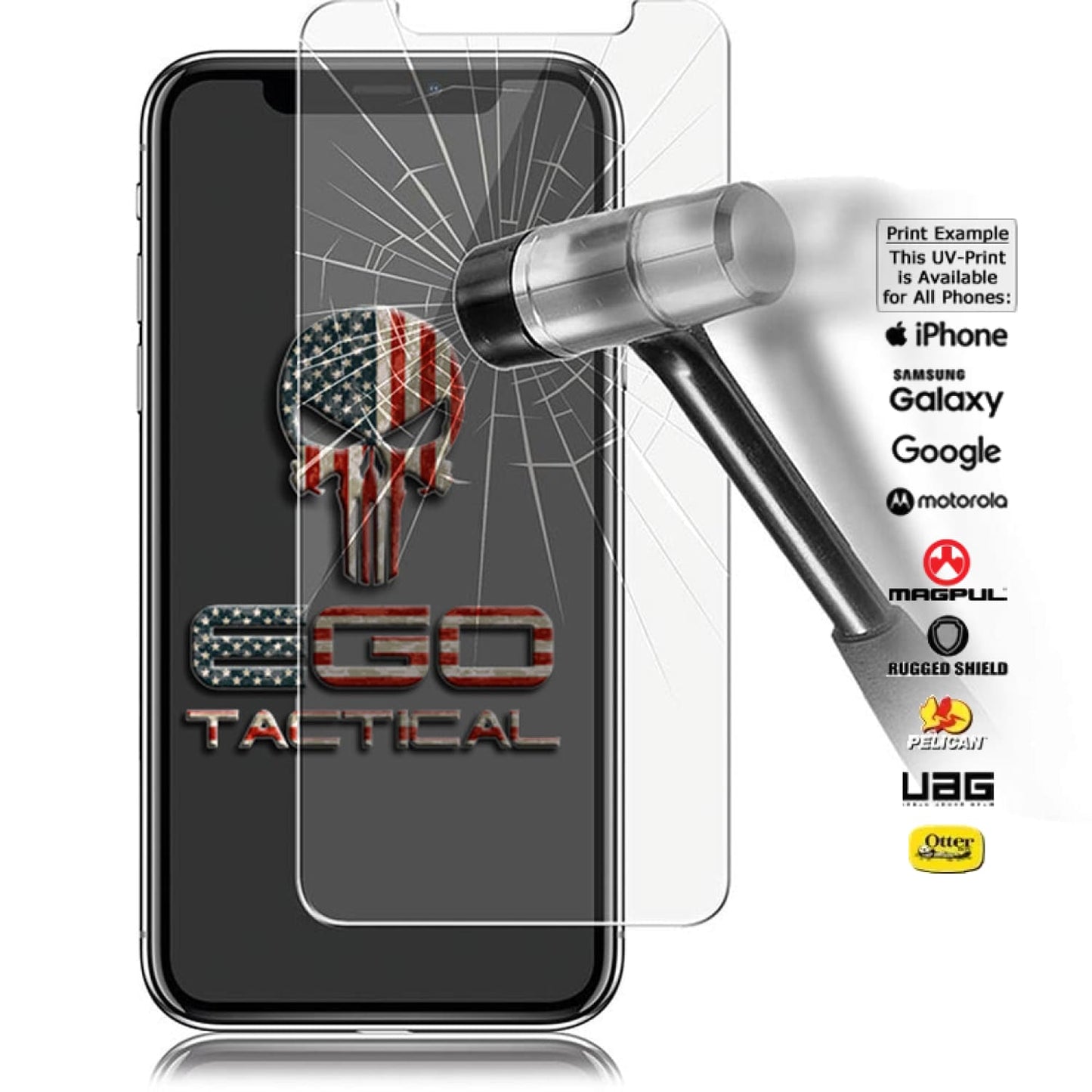 EGO Tactical 9H Tempered Glass Screen Protector Add-On Item