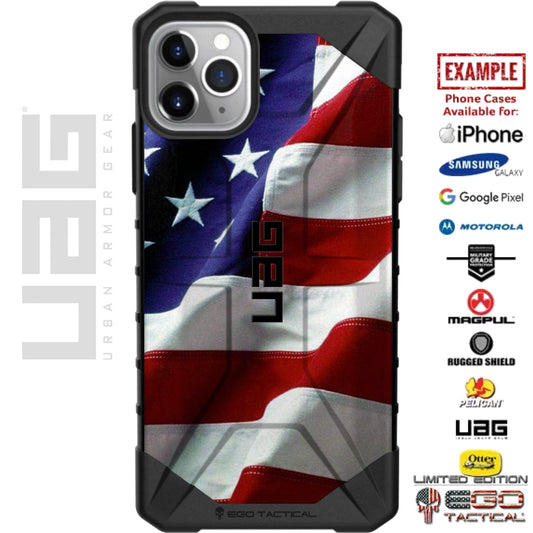 USA Flag Waving Up Close Custom Printed Case Design for Apple, Samsung, Google & Motorola Phone Models