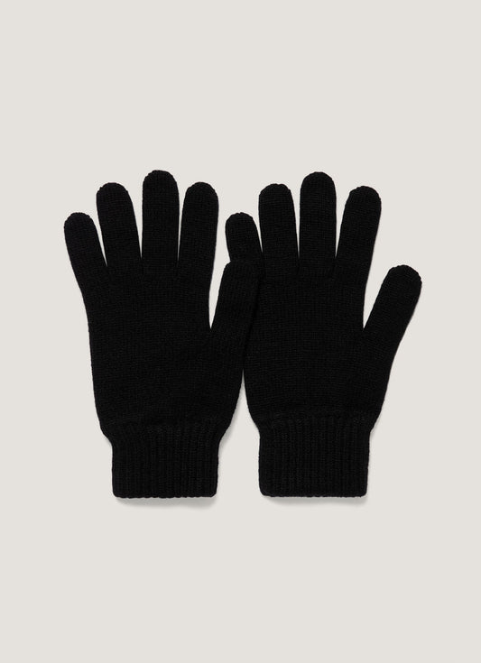 Cashmere Gloves In Black Aglv9053 Bkaa