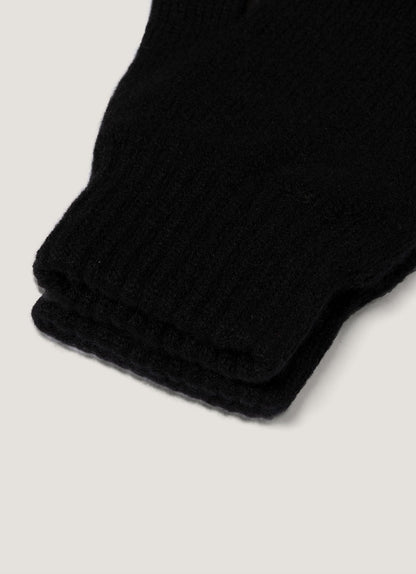 Cashmere Gloves In Black Aglv9053 Bkaa