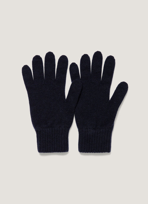 Cashmere Gloves In Navy Aglv9053 Buaa