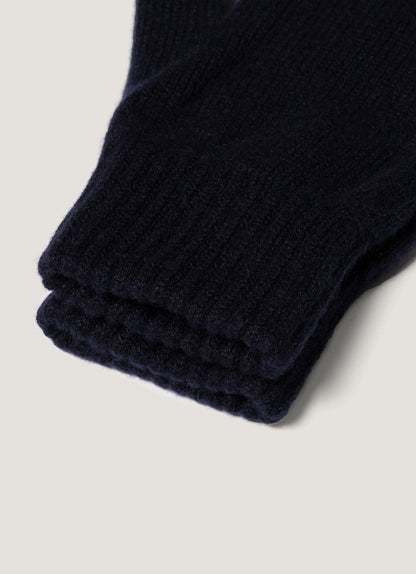 Cashmere Gloves In Navy Aglv9053 Buaa