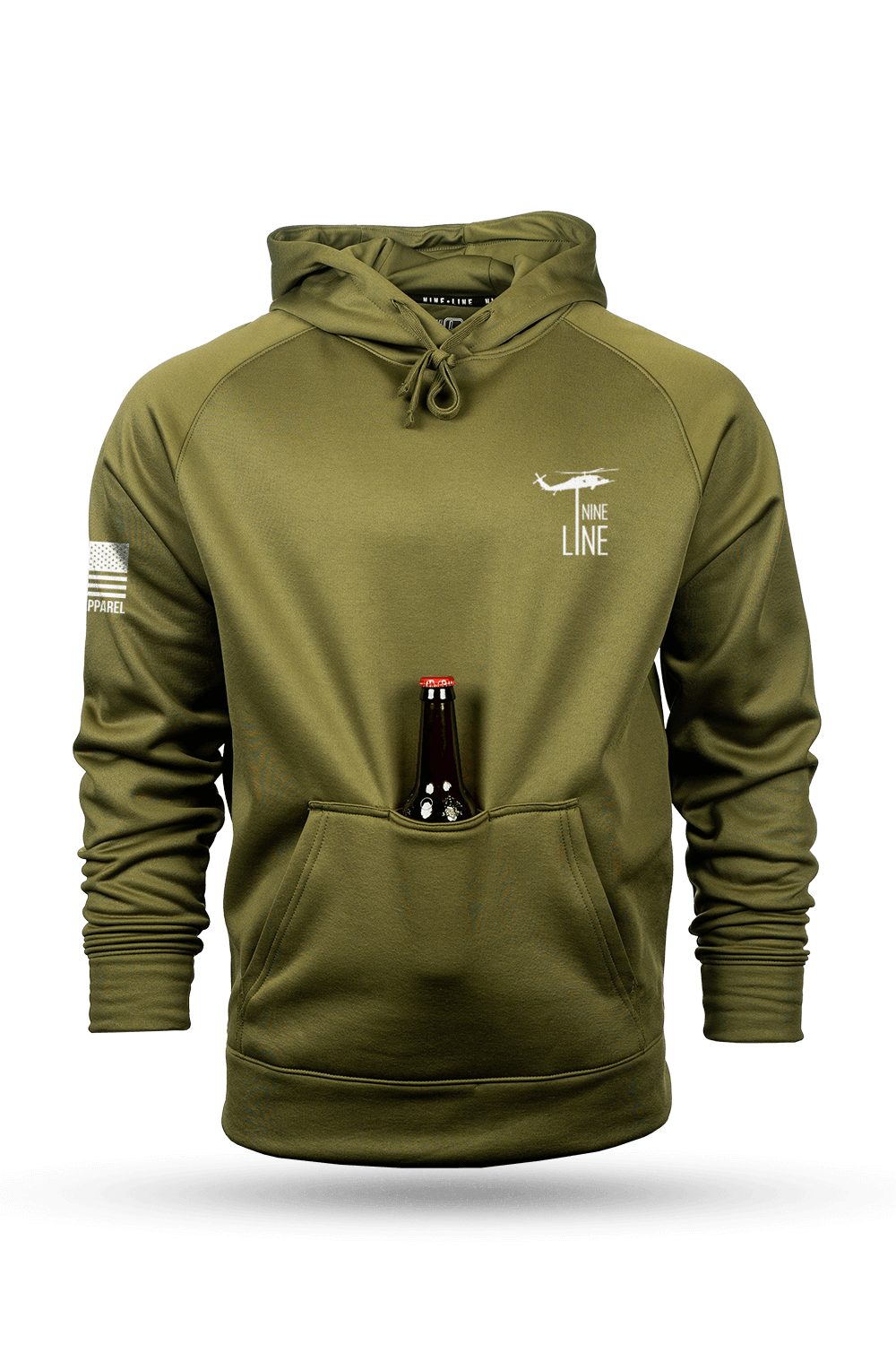 American Flag Schematic - Raglan Tailgater Hoodie