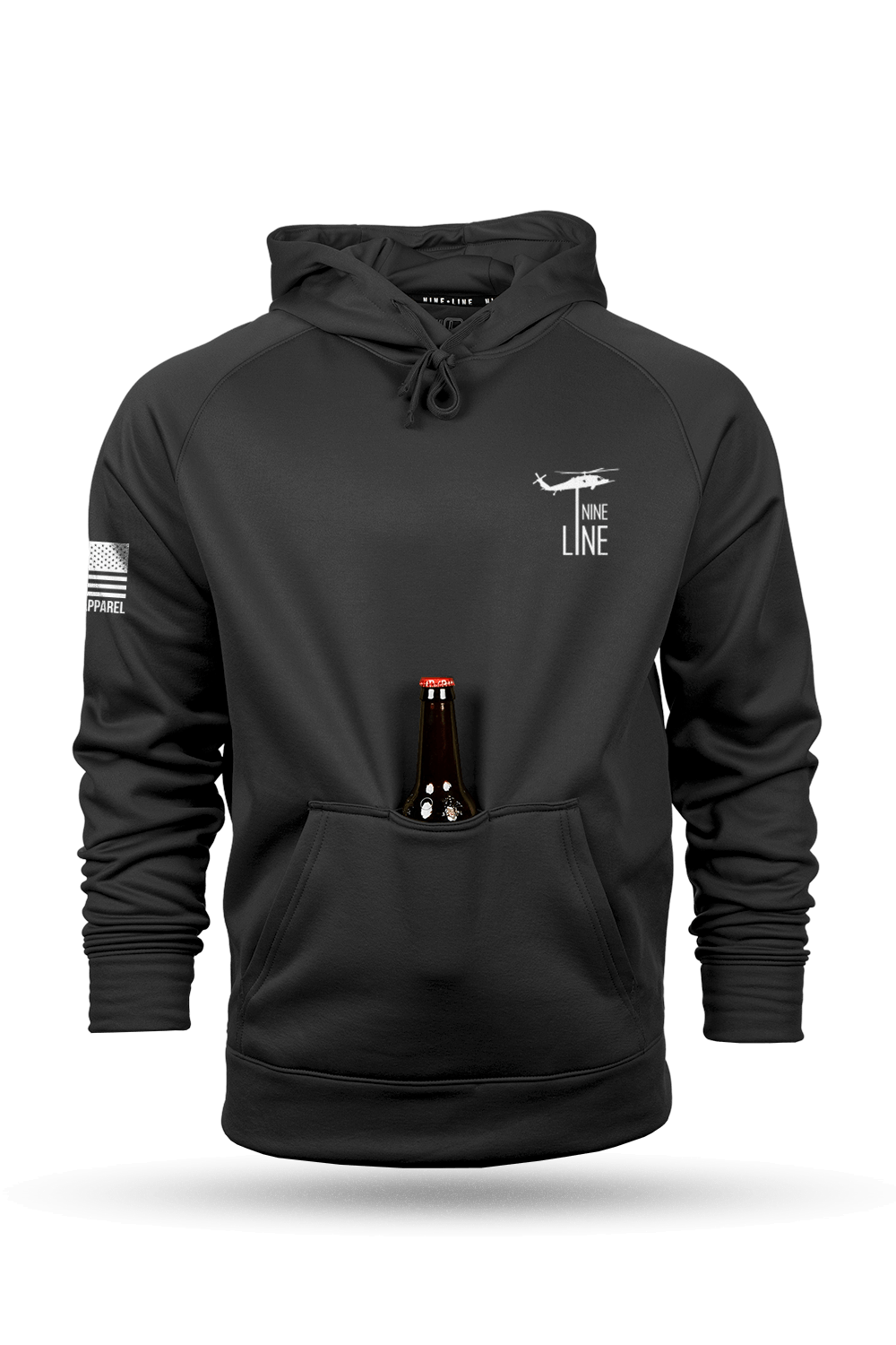 American Flag Schematic - Raglan Tailgater Hoodie