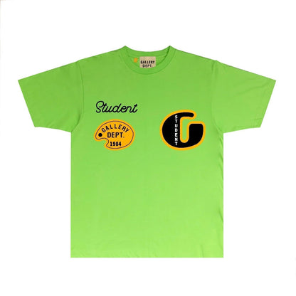 Gallery Dept T Shirt Retro Printed Loose Short-Sleeved Shirt