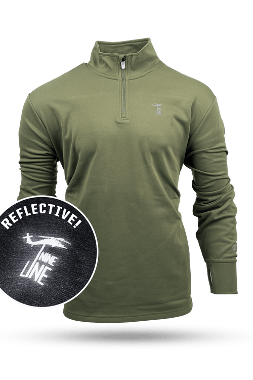 Champion™ Athletic 1/4 Zip Jacket with Reflective Dropline