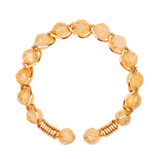Citrine Crystal Ring