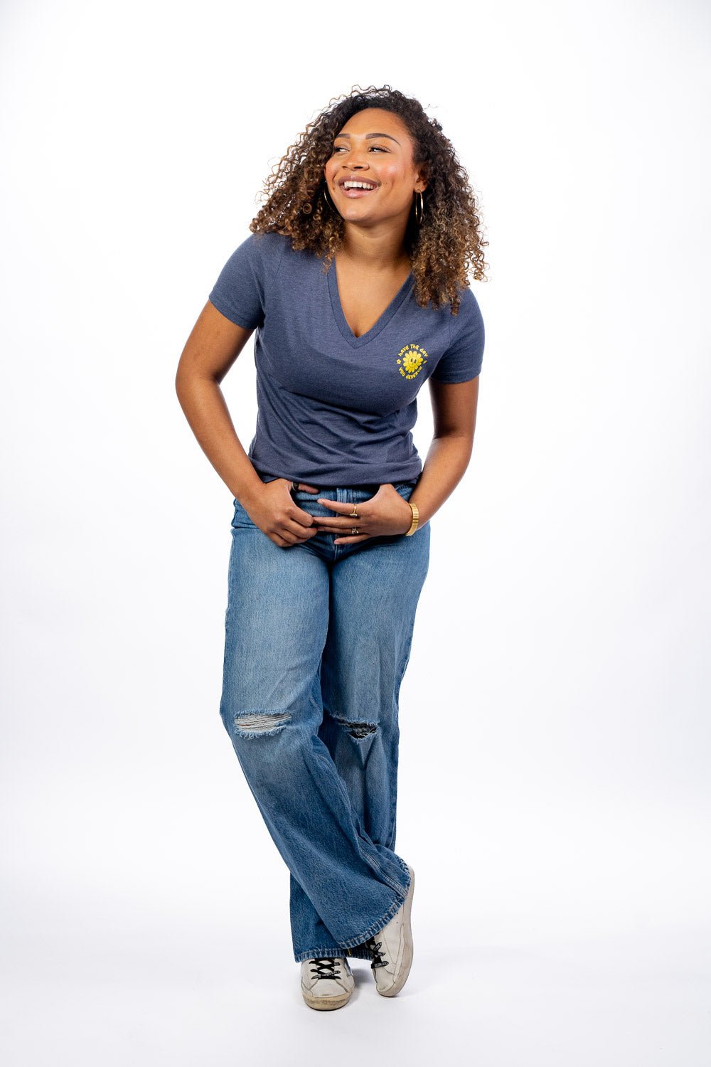 Have the Day U Deserve - Women's V-Neck T-shirt