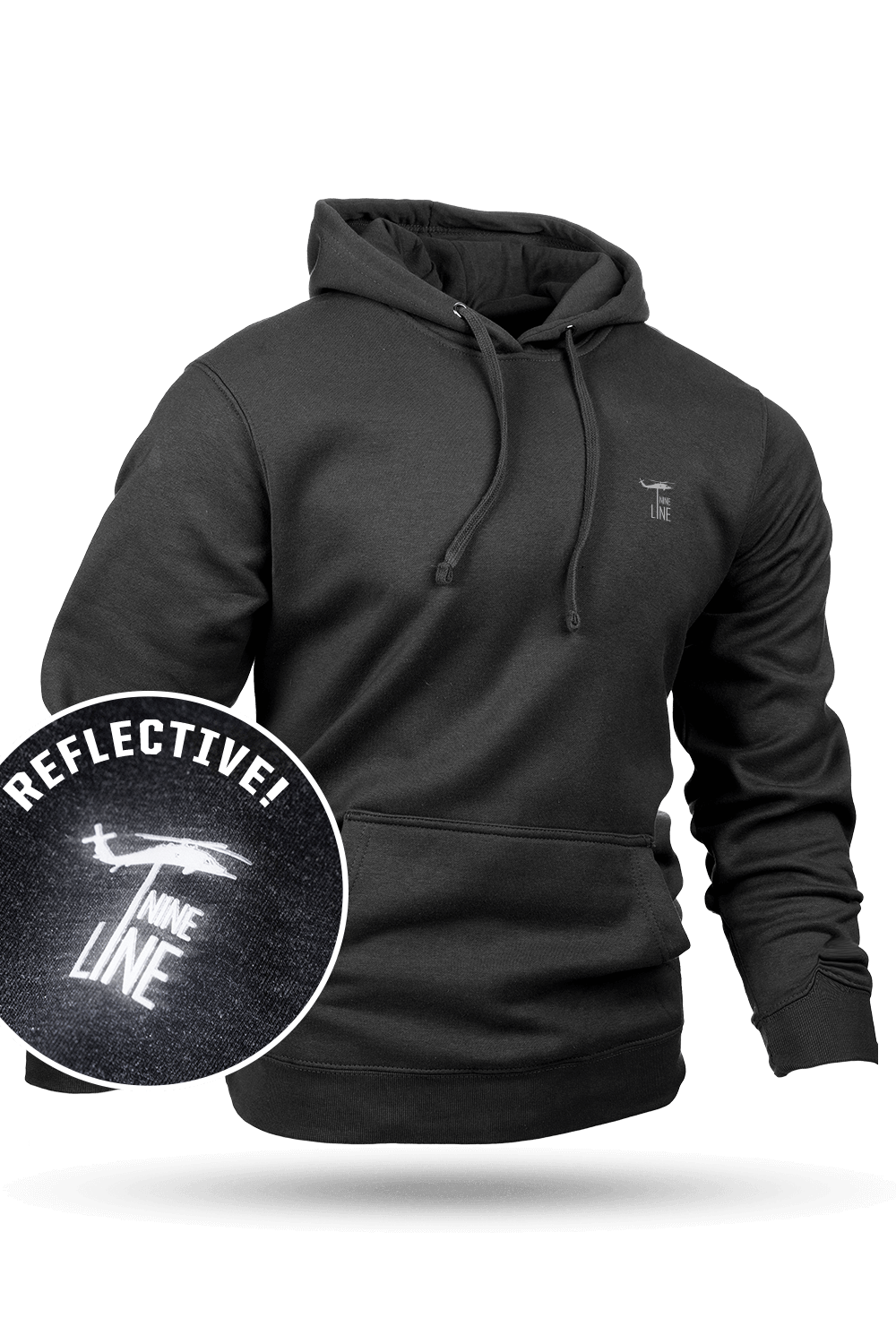 Reflective Dropline Logo - Hoodie