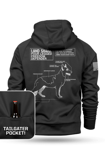 Land Shark - Raglan Tailgater Hoodie