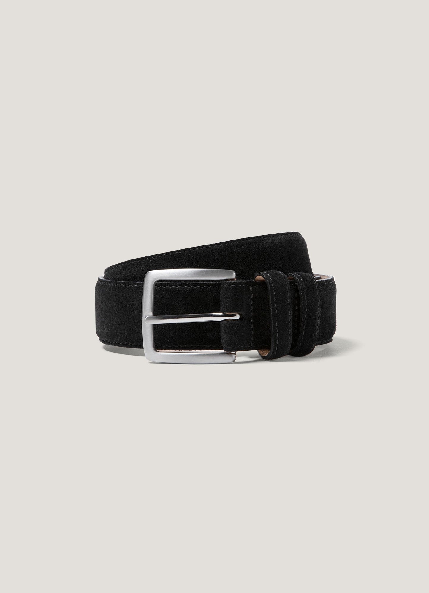 Mens Suede Belt In Black Mbel9342 Bkaa
