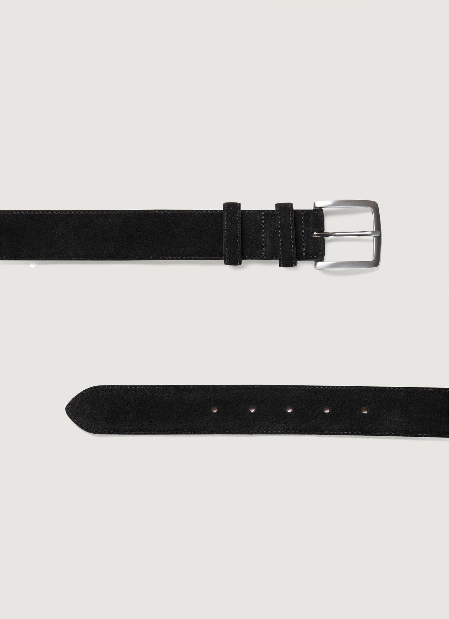 Mens Suede Belt In Black Mbel9342 Bkaa