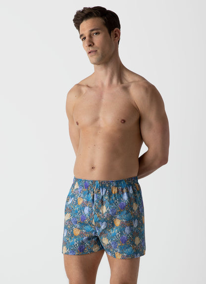 Mens Liberty Print Boxer Shorts In Liberty Tulip Mbox4701L Butk