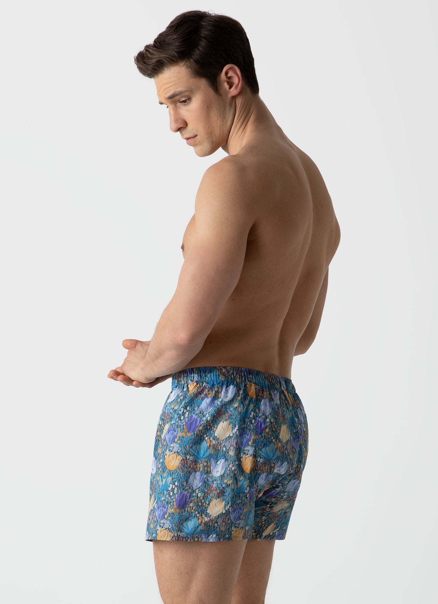 Mens Liberty Print Boxer Shorts In Liberty Tulip Mbox4701L Butk