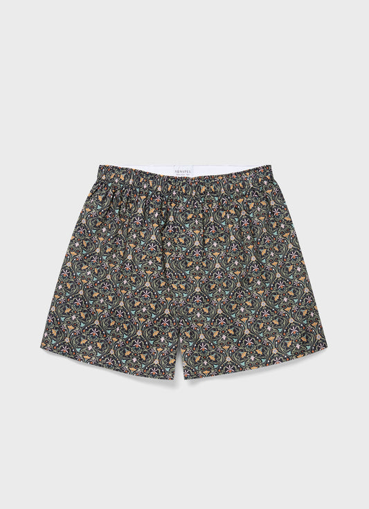 Mens Classic Boxer Shorts In Liberty Fabric In Ghost Orchid Mbox4701L Midd