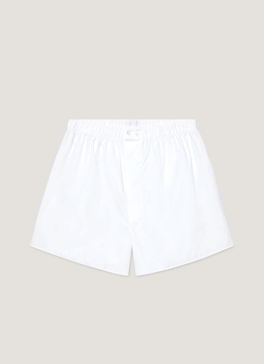 Mens Sea Island Cotton 1947 Boxer Short White Mbox4711
