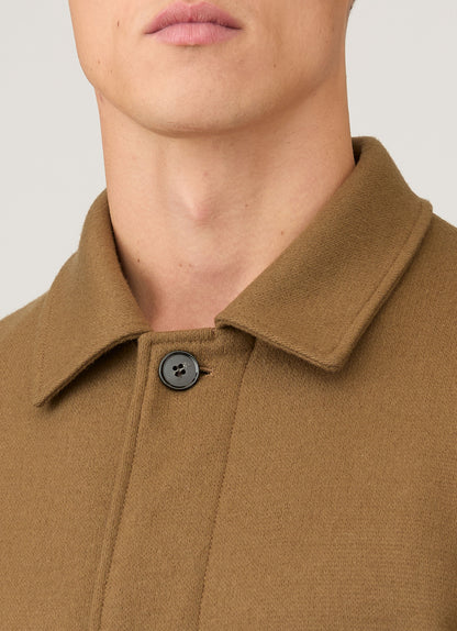 Mens Boiled Wool Coat In Mole Mcoa7334 Brgi