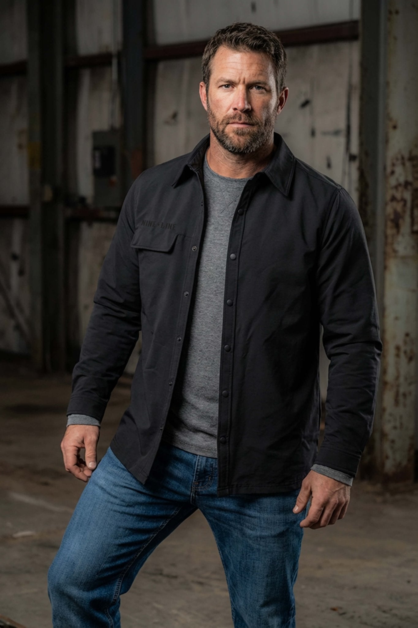 Men's Twill Overshirt Jacket
