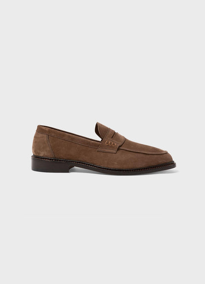 Suede Loafer In Light Brown