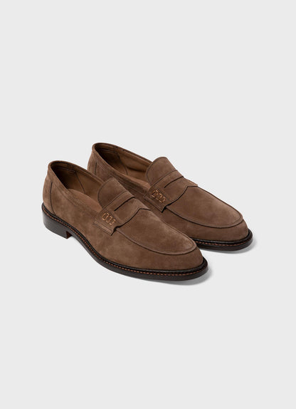 Suede Loafer In Light Brown