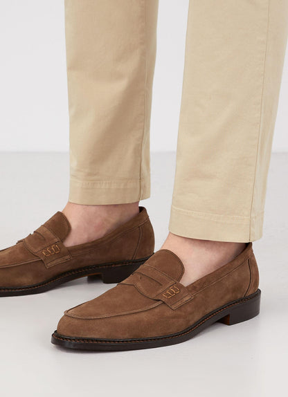 Suede Loafer In Light Brown