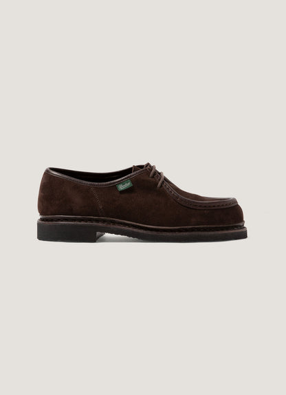 Paraboot Suede Micka Shoe In Brown Mftw9418 Brab