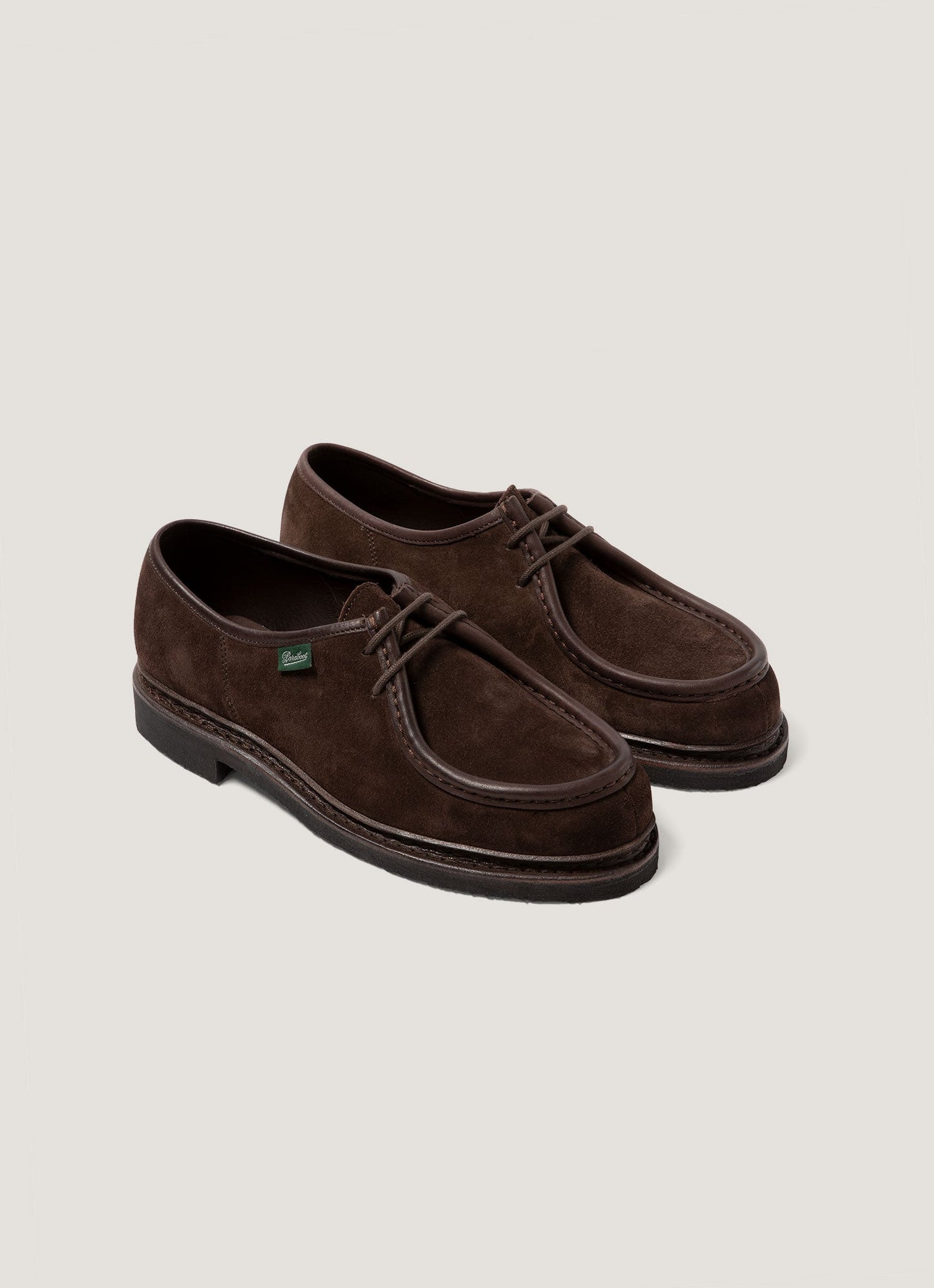 Paraboot Suede Micka Shoe In Brown Mftw9418 Brab