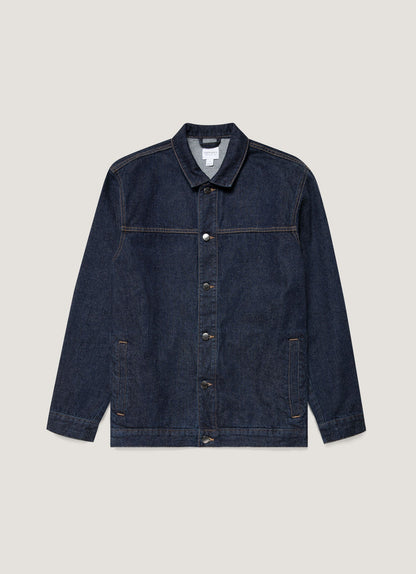 Men S Japanese Denim Jacket In Denim Rinse Wash Mjac7098 Bupc