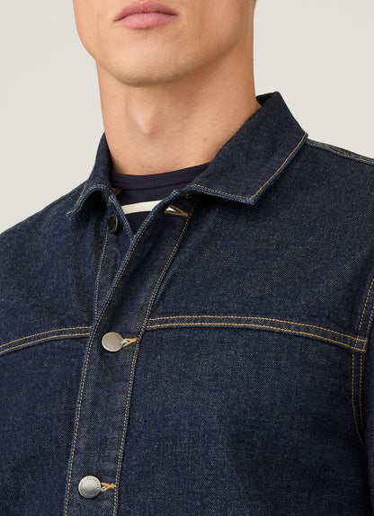 Men S Japanese Denim Jacket In Denim Rinse Wash Mjac7098 Bupc